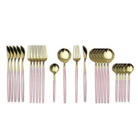 Black Gold Cutlery Set