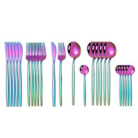 Black Gold Cutlery Set