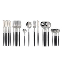 Black Gold Cutlery Set