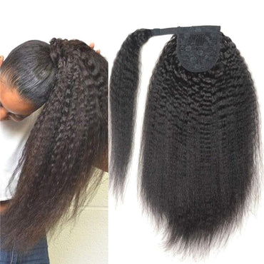 Kinky Straight Ponytail Hair Extension - east2cart.uk