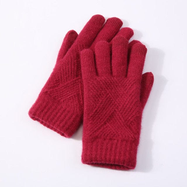 Winter Warm Knitted Thick Gloves