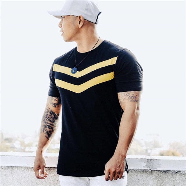 Solid Stripe Men's T Shirt