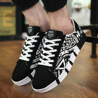New Men Sneakers Casual Shoes Men Lovers Printing Fashion Flat Tenis Masculino Vulcanized Shoes Zapatos De Hombre - east2cart.uk
