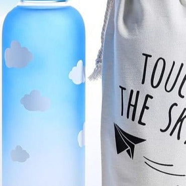 Creative Sky Glass Water Bottle - east2cart.uk