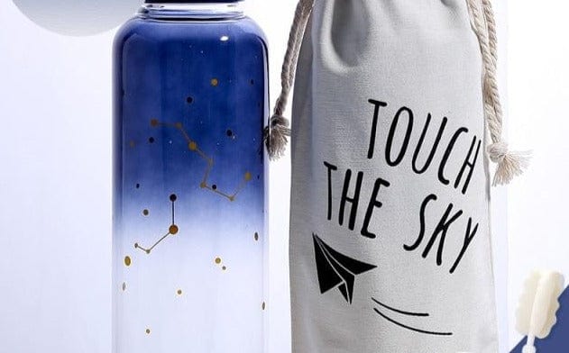 Creative Sky Glass Water Bottle - east2cart.uk