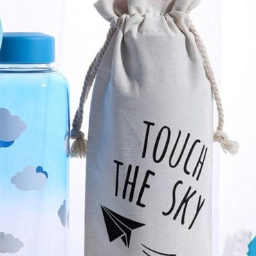 Creative Sky Glass Water Bottle - east2cart.uk