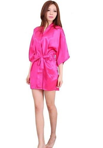 Silk Satin Kimono Night Dress