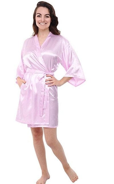 Silk Satin Kimono Night Dress