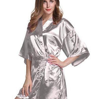 Silk Satin Kimono Night Dress