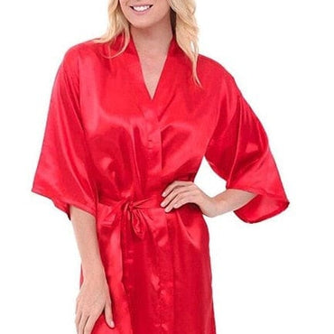 Silk Satin Kimono Night Dress