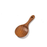 Thailand Teak Natural Wood Tableware Spoon Ladle Turner Long Rice Colander Soup Skimmer Cooking Spoons Scoop Kitchen Tool Set - east2cart.uk