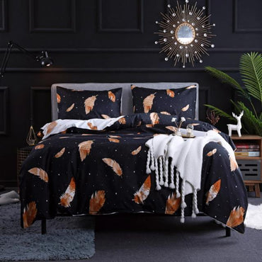 LOVINSUNSHINE Duvet Cover King Size Queen Size Comforter Sets Leopard Printing Bedding Set AB#196 - east2cart.uk