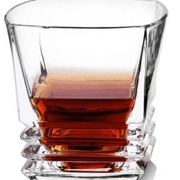 Transparent Crystal Multi Pattern Whisky Glass - east2cart.uk