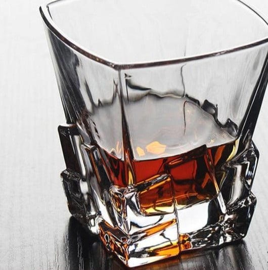 Transparent Crystal Multi Pattern Whisky Glass - east2cart.uk