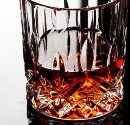 Transparent Crystal Multi Pattern Whisky Glass - east2cart.uk