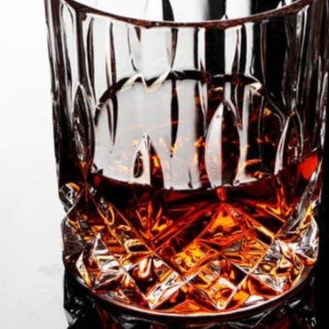 Transparent Crystal Multi Pattern Whisky Glass - east2cart.uk