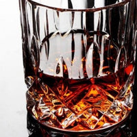 Transparent Crystal Multi Pattern Whisky Glass - east2cart.uk