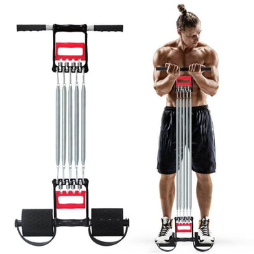 Muti-functional Spring Chest Developer Expander Men Fitness Tension Puller Muscles Exercise Workout Equipment Resistance Bands - east2cart.uk