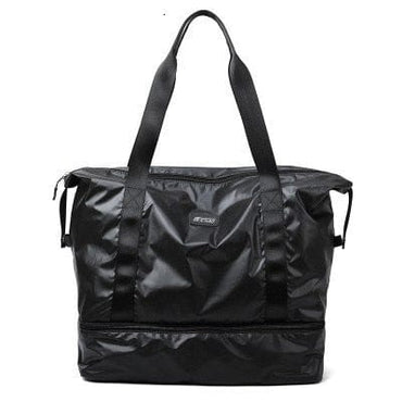 Unisex Glossy Travel Sports Bag With Shoes Pocket - east2cart.uk