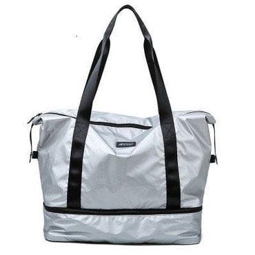 Unisex Glossy Travel Sports Bag With Shoes Pocket - east2cart.uk