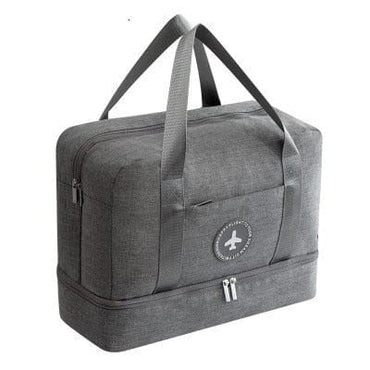 Unisex Glossy Travel Sports Bag With Shoes Pocket - east2cart.uk