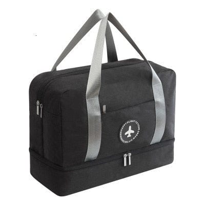 Unisex Glossy Travel Sports Bag With Shoes Pocket - east2cart.uk