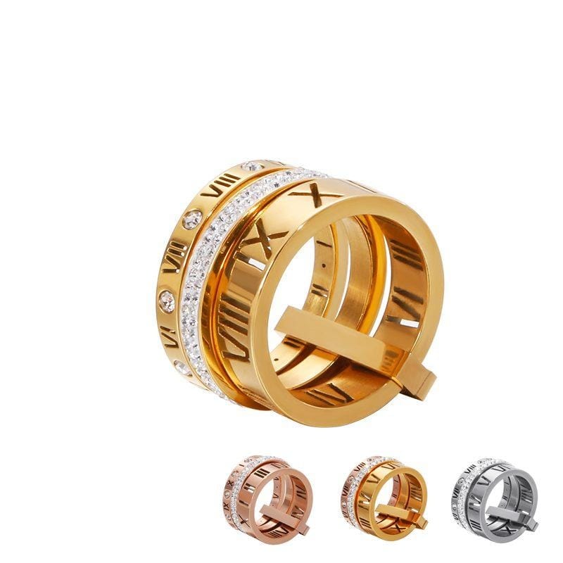 Rose Gold Ladies Luxury Ring - east2cart.uk