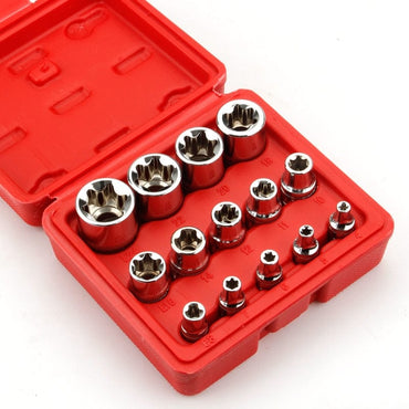 14pcs/set E Torx Star Bit Socket Set