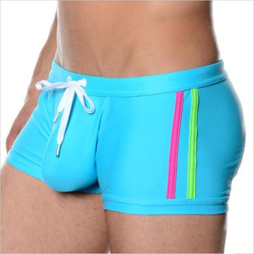 Men swim briefs swimsuit sexy gay penis pouch swimwear surf boardshorts beach Wear swim shorts swimming trunks - east2cart.uk