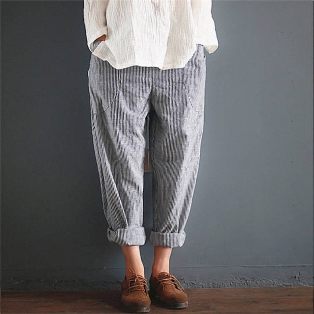 Ladies Linen Loose Trouser - east2cart.uk