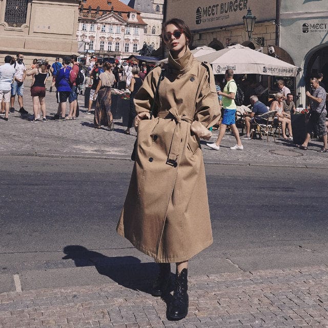 Korean Style Oversized Women's Trench Coat