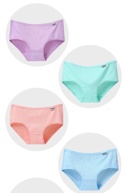 5 Pcs/ Girls Cotton Underwear