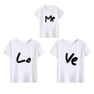 Love Letter Print Family T-shirts