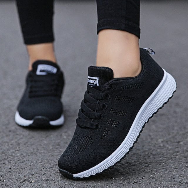 Breathable Walking Mesh Flat Shoes