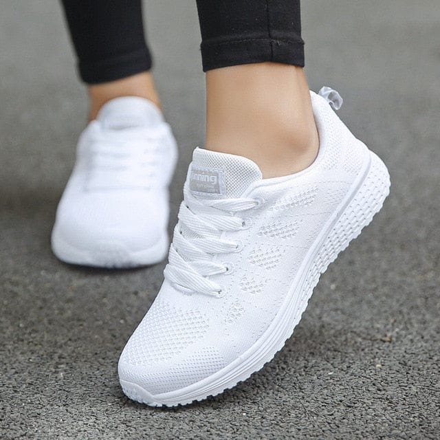 Breathable Walking Mesh Flat Shoes