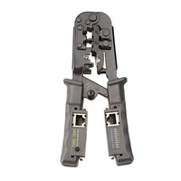OULLX Multifunctional RJ45 Network Cable Crimper 8P6P4P Three-Purpose Tester Ratchet Tool Squeeze Crimping Wire Network Pliers - east2cart.uk