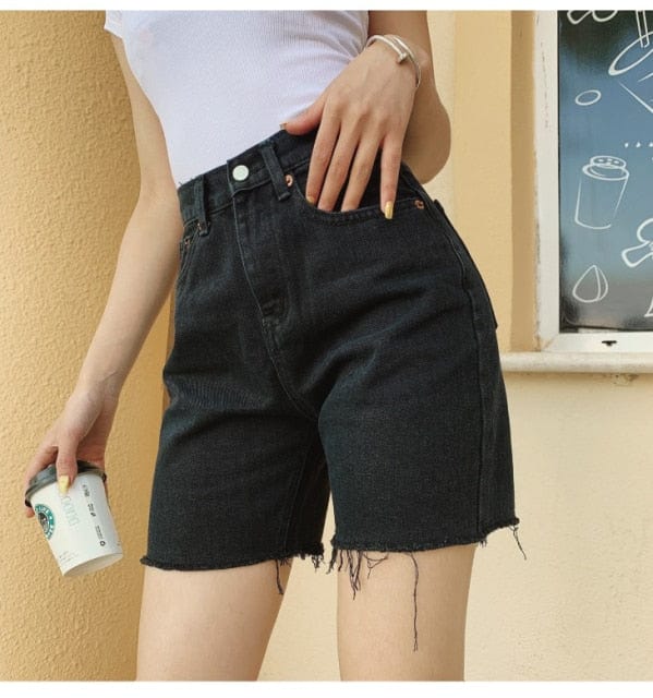 Slim Denim Bermuda Shorts - east2cart.uk