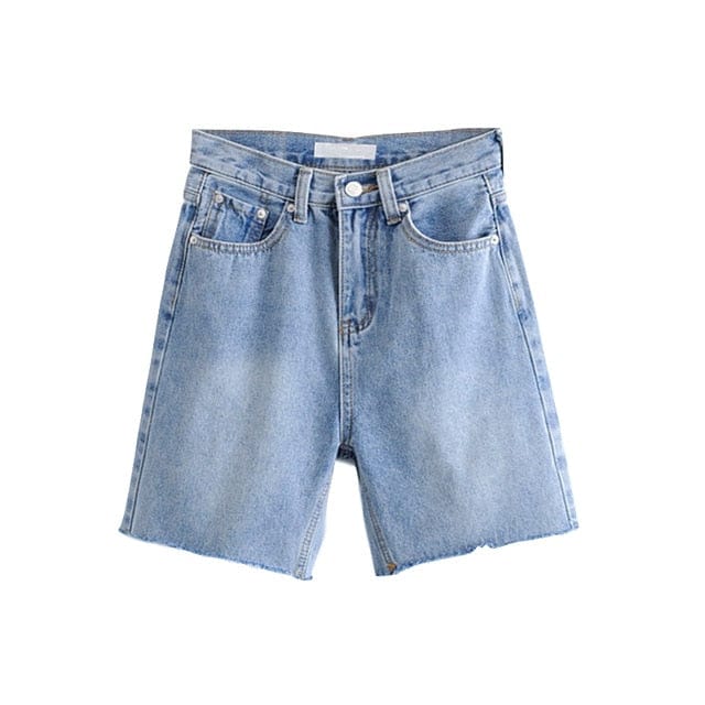 Slim Denim Bermuda Shorts - east2cart.uk