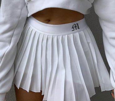 White Tennis Mini Skirt - east2cart.uk