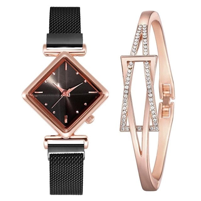 Ladies Luxury Quartz Magnet Watch