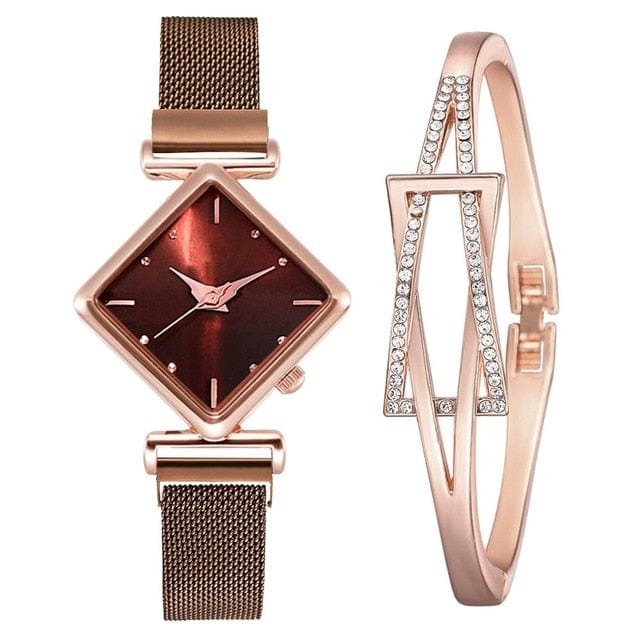 Ladies Luxury Quartz Magnet Watch