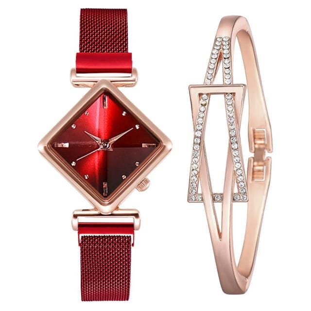 Ladies Luxury Quartz Magnet Watch