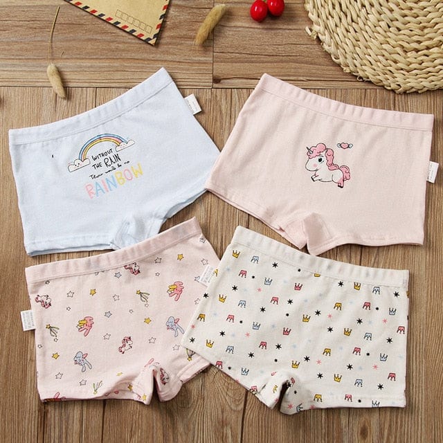 Girls Cotton Underwear 4pcs/lot