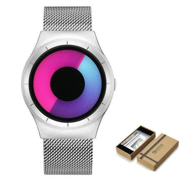 Relogio Creative Quartz Watches Women Top Brand Casual Stainless steel Mesh Band Unisex Watch Men Clock female Ladies gift - east2cart.uk