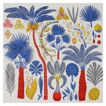 LESIDA Luxury Brand Design Palm Tree Winter Square Scarf 130cm Twill Silk Scarf Women Kerchief Scarves For Ladies Shawl - east2cart.uk