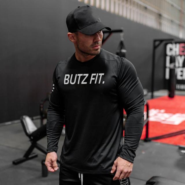 Long sleeve bodybuilding T-shirt