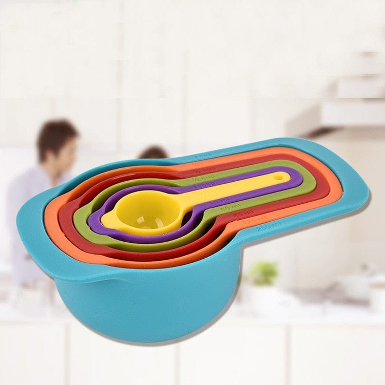 6-Piece Rainbow Stackable Measuring Cups