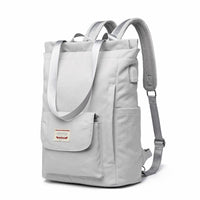 Waterproof Stylish Laptop Backpack women 13 13.3 14 15 15.6 inch  Korean Fashion Oxford Canvas USB College Back pack bag female - east2cart.uk