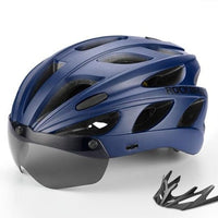 ROCKBROS Bicycle Helmet Men EPS Integrally-molded Breathable Cycling Helmet Men Women Goggles Lens Aero MTB Road Bike Helmet - east2cart.uk