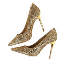 Sexy Gold Silver Ladies High Heels